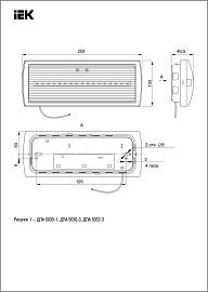 Светильник аварийный ДПА 5032-3 пост. 10-24/220В 3ч IP20 IEK