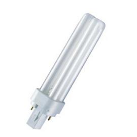 Лампа компактная люминесцентная КЛЛ энергосберегающая 18Вт G24D-2 Dulux D 18W/830 3000К теплый белый свет 153х34 4050300025704 / 4099854122934 OSRAM