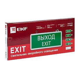 Светильник аварийный EXIT-100 одностор. без пиктограммы LED  Basic EXIT-SS-100-LED EKF