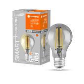 Лампа светодиодная 6Вт E27 2700К 540лм филаментная диммируемая LEDVANCE SMART+ A WiFi 4058075609815