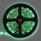 Светодиодная лента LED strip STD 4,8W/m 12V IP20 8mm 60Led/m Green зеленая  5м  S2LG05ESB ECOLA