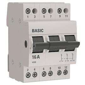 EKF Трехпозиционный переключатель, 3P 16А  Basic (tps-3-16) /1 шт/