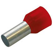 Изолированная конечная гильза (НШВИ), 1/8 цвет красный,упак 100 шт (270804)