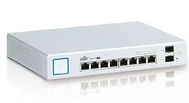 Коммутатор UniFi Switch PoE 8 портов Ethernet150W  + 2 SFP US-8-150W Ubiquiti