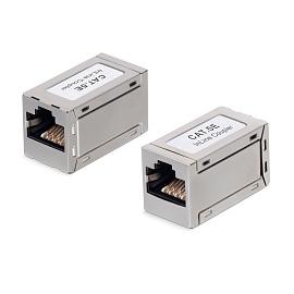 Адаптер проходной, RJ45-RJ45 (8p8c), категория 5е, экранированный WRline WR-CA-8p8c-C5E-SH