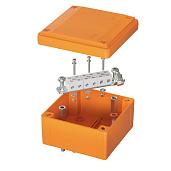 Коробка с гладкими стенками и клеммниками 6 полюсов FS Vulcan 6А 450В 100х100х50мм 4мм.кв. пластик оранжевый IP56 FSB10604 DKC