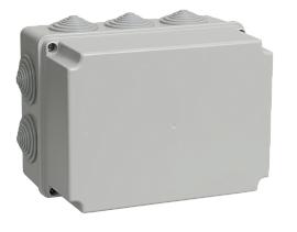 IEK  Коробка КМ41245 распаячная для о/п 190х140х120мм IP44 (UKO10-190-140-120-K41-44)