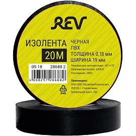 Изолента ПВХ 0,18х19мм Черная 20м Profi REV 28688 2