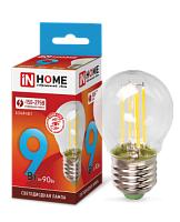 Лампа светодиодная LED-ШАР-deco 7Вт 230В E27 4000К 630Лм прозрачная 4690612016337 IN HOME