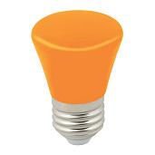 Лампа светодиодная 1 Вт E27 С45 120Лм матовая 220В Колокольчик цвет оранжевый LED UL-00005642 ТМ Volpe.