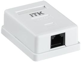 Настенная розетка RJ45, кат.5E UTP 1 порт CS2-1C5EU-12 ИЭК ITK