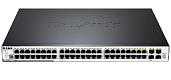 Коммутатор 44xUTP Gigabit, 4xCombo UTP/SFP Gigabit и поддержкой PoE, L3, 19" DGS-3120-48PC/B1ASI D-link