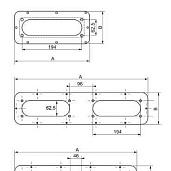 Плата кабельного ввода для мембран 495Х220 S3D 4В NSYTLG4FL Schneider Electric