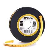 Маркер кабельный 1 для провода сеч.1,5мм желтый (1000шт в упак) CBMR15-1 39087 STEKKER