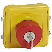 Кнопка аварийного отключения с ключом возврата в исходное состояние красный/желтый PLEXO 069548 Legrand