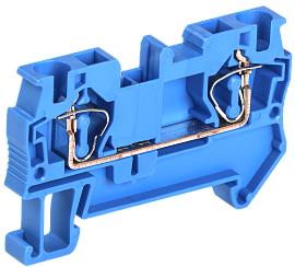Клемма пружинная КПИ 2в-4 41А синяя  YZN11-004-K07 IEK