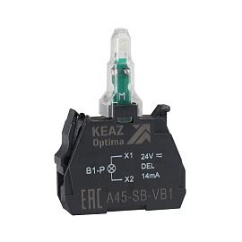 Световой блок OptiSignal D22 A45-SB-VB4 красный 24 В AC/DC с защитой от наводок ZBVB4 362246 КЭАЗ