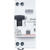 Выключатель автоматический дифференциального тока АВДТ RX3 40А 2П двухполюсный C 30мА 419403 Legrand