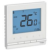 Терморегулятор (термостат) для теплого пола Atlasdesign с датчиком температуры от +5 до+35°C 16A в сборе белый ATN000138 Systeme Electric