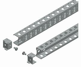 SE Рейка 1-рядная поперечная 1000 /компл.2шт/ NSYSUCR40100