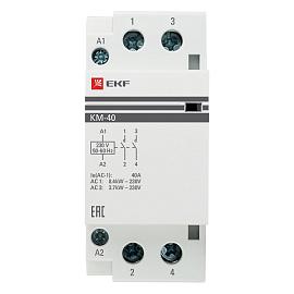 Контактор 40А 2NО (2 мод.) Кат=230в модульный КМ (km-2-40-20) EKF