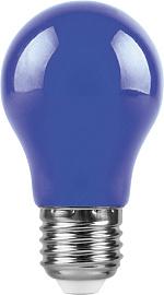 Лампа светодиодная 3 Вт E27 A50 матовая 230В грушевидная синий LB-375 25923 Feron