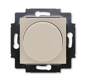 Светорегулятор (диммер) LEVIT скрытой установки поворотно-нажимной 60-600Вт R кофе макиато / белый 2CHH942247A6018 ABB (1м)