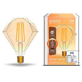 Лампа светодиодная 7 Вт E27 2500K 740Лм диммируемая LED Smart Home 1350112 GAUSS