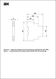 Контакт дополнительный ДК11-КМ 1НО+1НЗ KARAT  MKK00D-DK-11 IEK