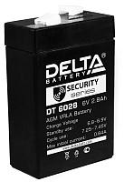 Аккумулятор свинцово-кислотный (аккумуляторная батарея)  6 В 2.8 А/ч DT 6028 DELTA