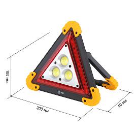 Фонарь светодиодный 15Вт COB+SMD AA-801 автомобильный аварийный знак аккумуляторный с USB Б0052742 ЭРА