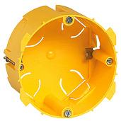 Коробка монтажная Batibox 1 пост для встраив розеток 20А/32А для сухих перегородок, глубина 40мм желтый 089348 Legrand