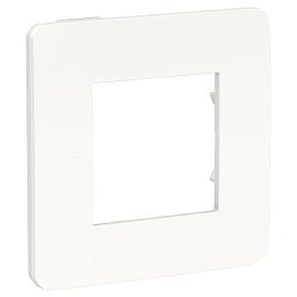 Рамка для розеток и выключателей 1 пост Unica Studio цвет белый NU280218 Systeme Electric