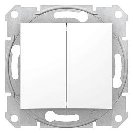 Выключатель Sedna скрытой установки двухклавишный, (сх.5) белый SDN0300121 Schneider Electric