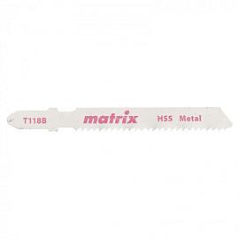 Полотна для электролобзика по металлу, 3 шт,T118B, 50x2 мм, HSS Matrix 78229