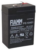 Аккумулятор свинцово-кислотный (аккумуляторная батарея) 6V. 4.5Ah 70*47*100 FG10451 FIAMM