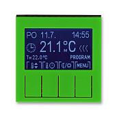 Терморегулятор (термостат) универсальный программируемый 16А зелёный / дымчатый чёрный 2CHH911031A4067 ABB
