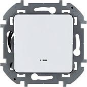 Выключатель одноклавишный INSPIRIA скрытой установки 10A с подсветкой/индикацией 250В схема 1а белый 673610 Legrand
