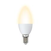 Лампа светодиодная 9 Вт E14 C37 3000К 750Лм матовая 175-250В свеча Norma ( LED-C37-9W/WW/E14/FR/NR ) UL-00003804 Uniel