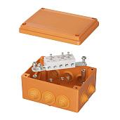 Коробка пластиковая FS с кабельными вводами и клеммниками, IP56,150х110х70мм, 5р, 450V,30A,16мм.кв  FSB21516 DKC
