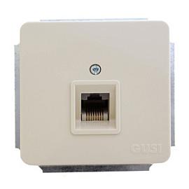 Механизм розетки компьютерной бежевый RJ45   С1К1-003   Gusi Electric