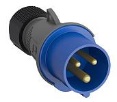 Вилка кабельная силовая Easy&Safe 232EP6,32А, 2P+E, IP44, 6ч 2CMA101975R1000