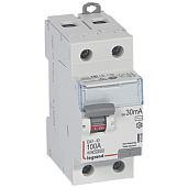 Выключатель автоматический дифференциального тока АВДТ DX3 100А 2П двухполюсный 30мА 411508 Legrand