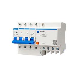 Выключатель автоматический дифференциального тока АВДТ 10А 4П четырехполюсный характеристика C 6кА 30мА тип AC NXBLE-63 982156 CHINT