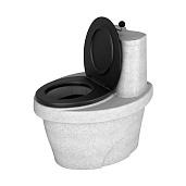 Туалет торфяной белый гранит с термосиденьем Rostok 206.2000.004.0