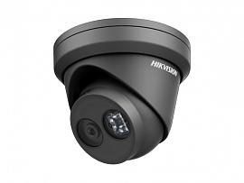 Камера видеонаблюдения (видеокамера наблюдения) IP уличная купольная 4Мп, объектив 2.8 мм DS-2CD2343G0-I (2.8mm) (Черный) HikVision