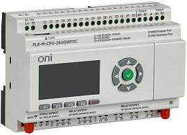 Микро программируемый логический контроллер ПЛК PLR-M. CPU WiFi GSM DI16/DO08(R)/02(T) 24В DC  PLR-M-CPU-26UGWFDC ONI