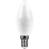 Лампа светодиодная 11 Вт E14 C37 2700К 905Лм матовая 230В свеча теплый белый SBC3711 55131 SAFFIT