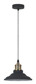 Светильник подвесной Camelion PL-600 C67 в стиле LOFT черный + старинная медь 1х E27, 40Вт, 230В,металл 13092