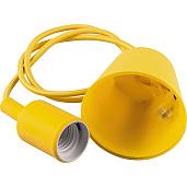 Патрон для ламп E27 со шнуром 1м 230В LH127 желтый 22356 Feron